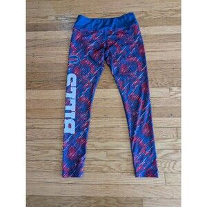 NFL Buffalo Bills Leggings Women’s M pants Blue Red Logo TEAM APPAREL